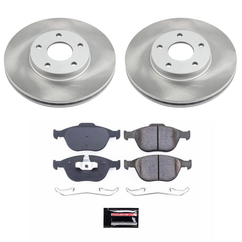 PowerStop Power Stop 10-13 Ford Transit Connect Front Semi-Coated Rotor Kit