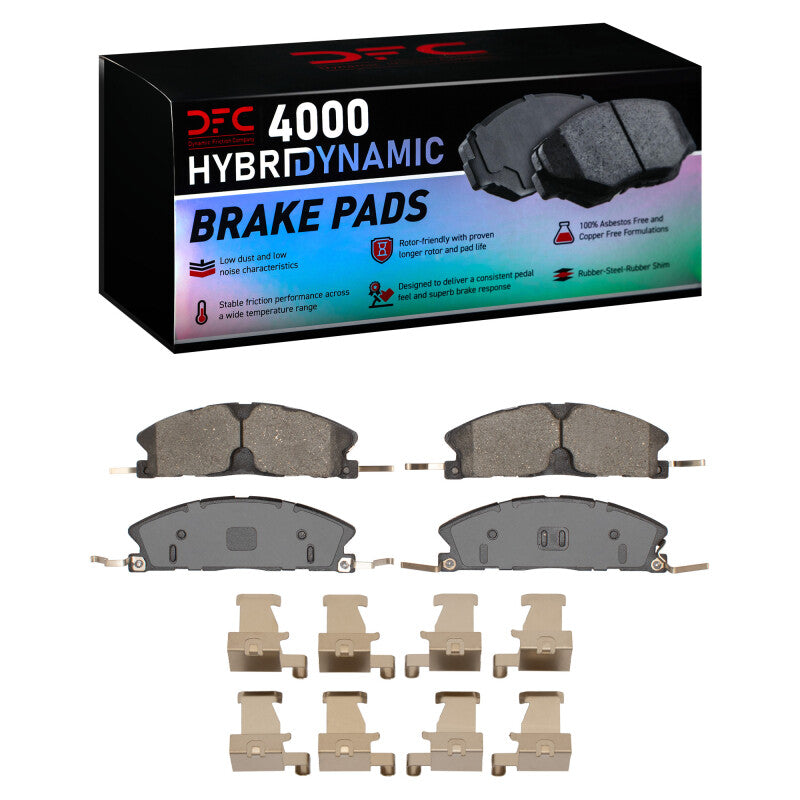 DFC 13-19 Ford Police Interceptor Sedan Front 4000 HybriDynamic Brake Pads and Hardware Kit