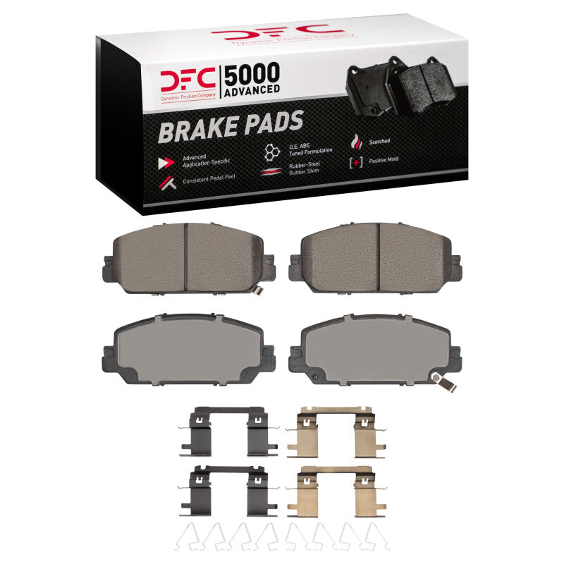 DFC 17-19 Honda CR-V Front 5000 Advanced Ceramic Brake Pads and Hardware Kit