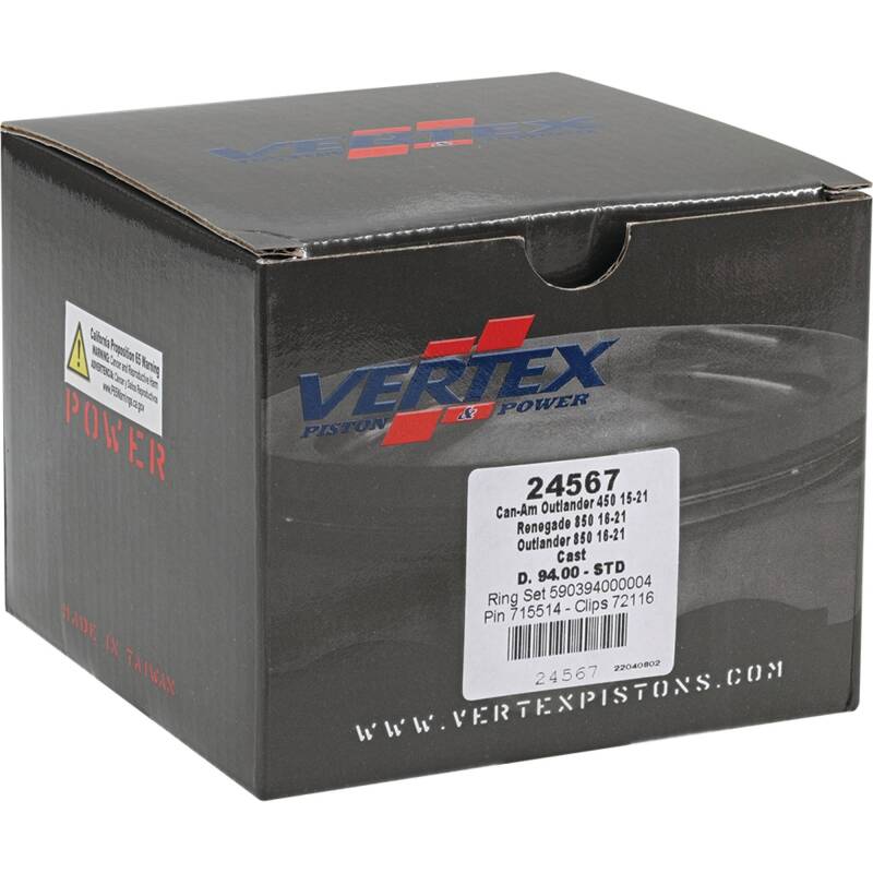 Vertex Pistons Vertex Piston 17-21 Can-Am Outlander 450 4x4 450cc Cast Replica Piston Kit