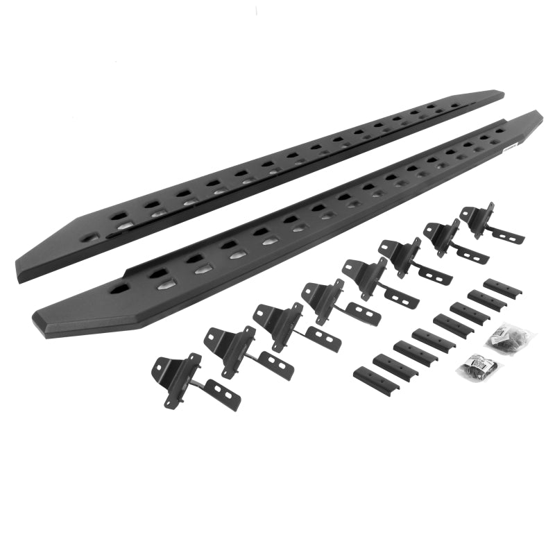 Go Rhino 20-22 Jeep Gladiator JT 4DR RB20 Slim Running Boards Kit (Incl. Brackets) - Tex. Blk