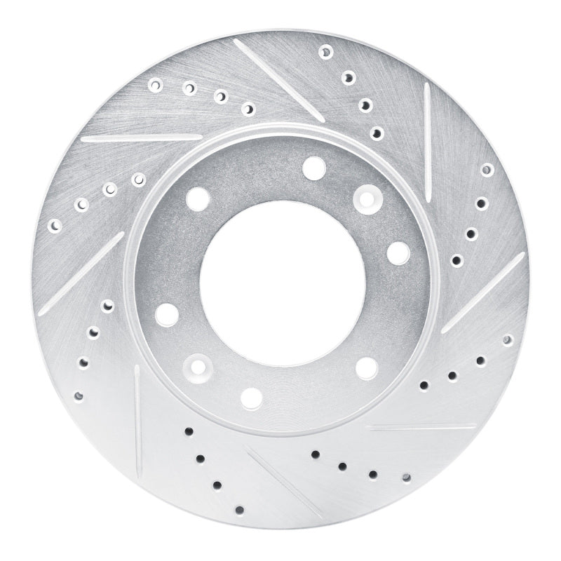 R1 Concepts R1 09-19 Dodge H100 (Mexico) Front Right Drilled & Slotted Silver Brake Rotor