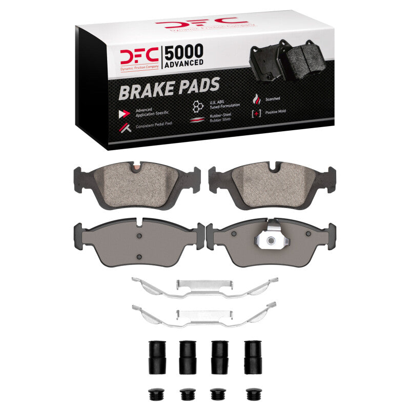 DFC 92-8 BMW 323i Front 5000 Advanced Low Metallic Brake Pads and Hardware Kit