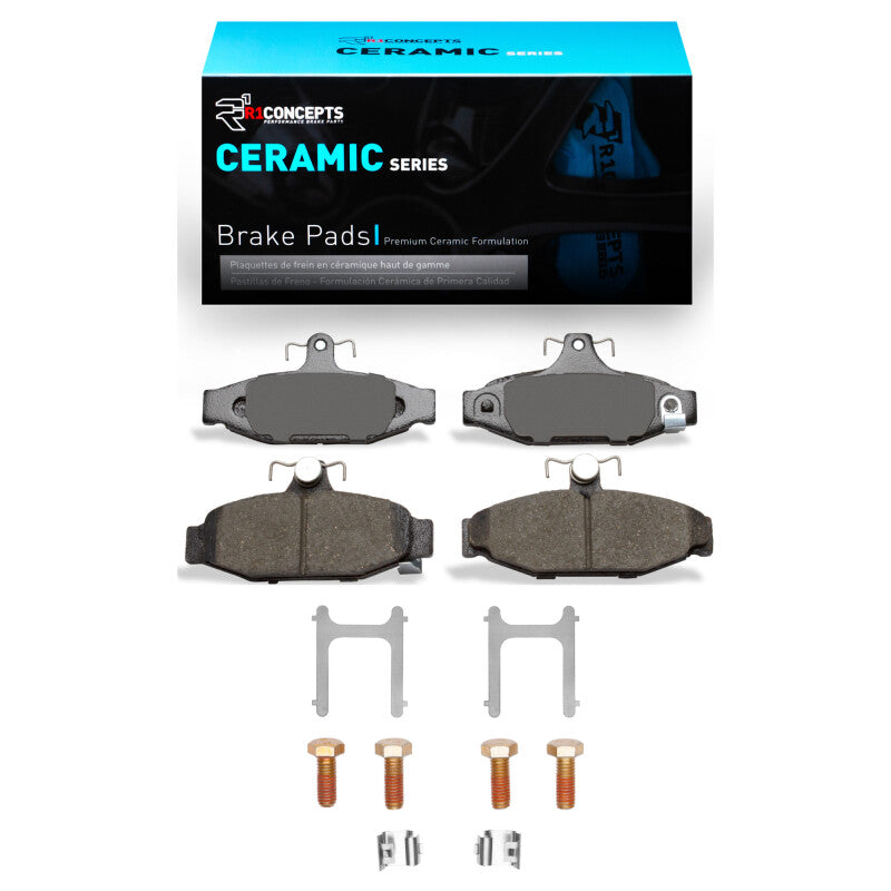 R1 Concepts R1 85-97 Chevrolet Camaro Rear Ceramic Brake Pads & Hardware Kit