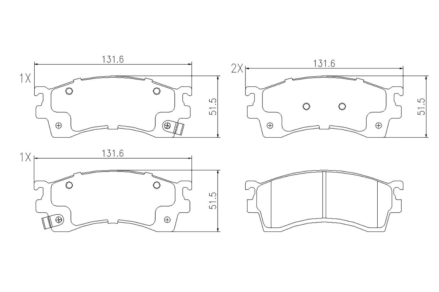 BOGAP F8210339 Brake Pad Set, Disc Brake