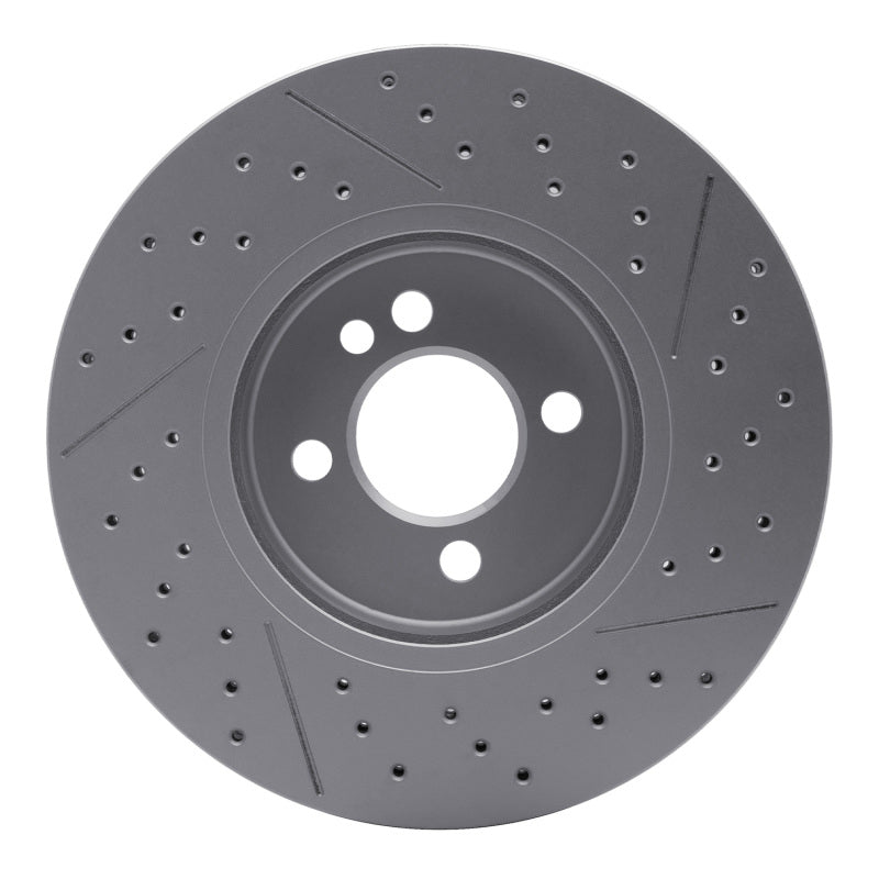 DFC 07-15 Mini Cooper (Excl Clubman) Front Drilled GeoSPEC Coated Rotor and Slotted
