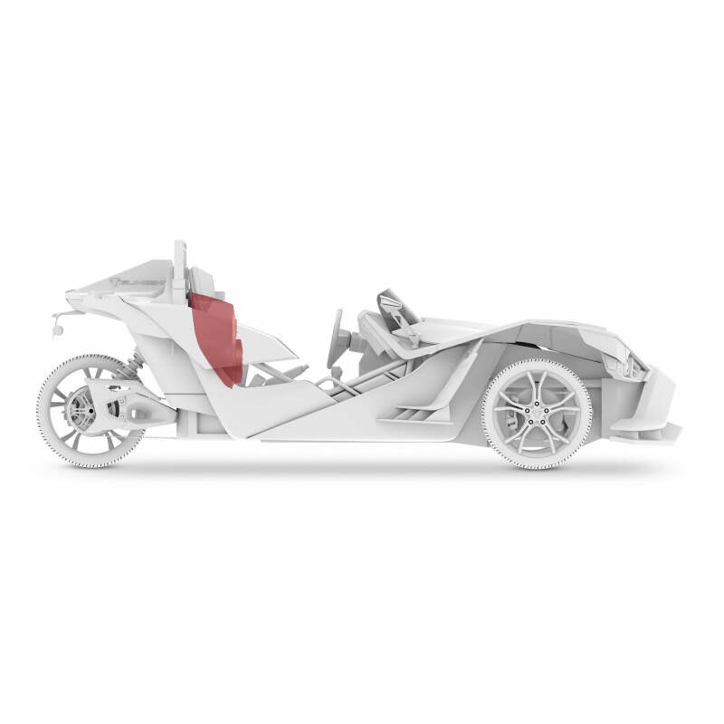 DS18 2015+ Polaris Slingshot Center Console Enclosure w/ 2x 6in NXL-IQ6/BK & PRO-TW7LD Speakers