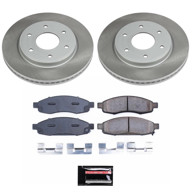 PowerStop Power Stop 05-07 Nissan TITAN Front Semi-Coated Rotor Kit