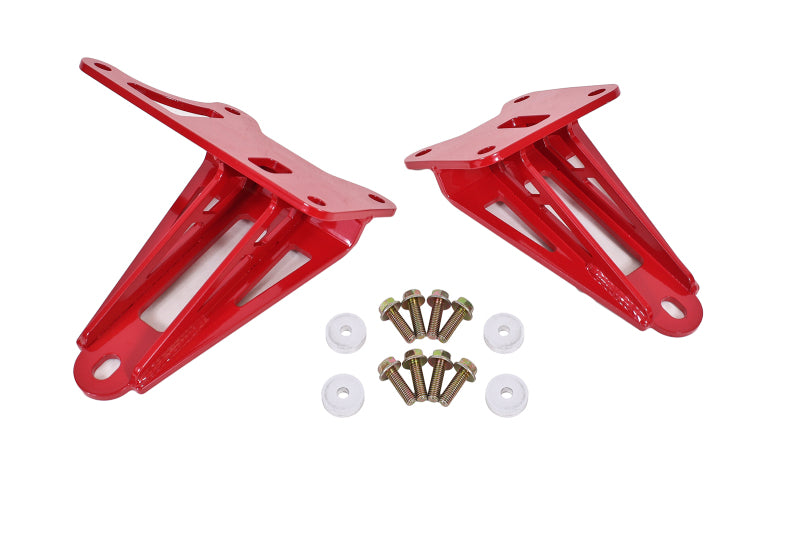 BMR Suspension BMR 11-17 S197 Mustang Motor Mount Brackets - Red