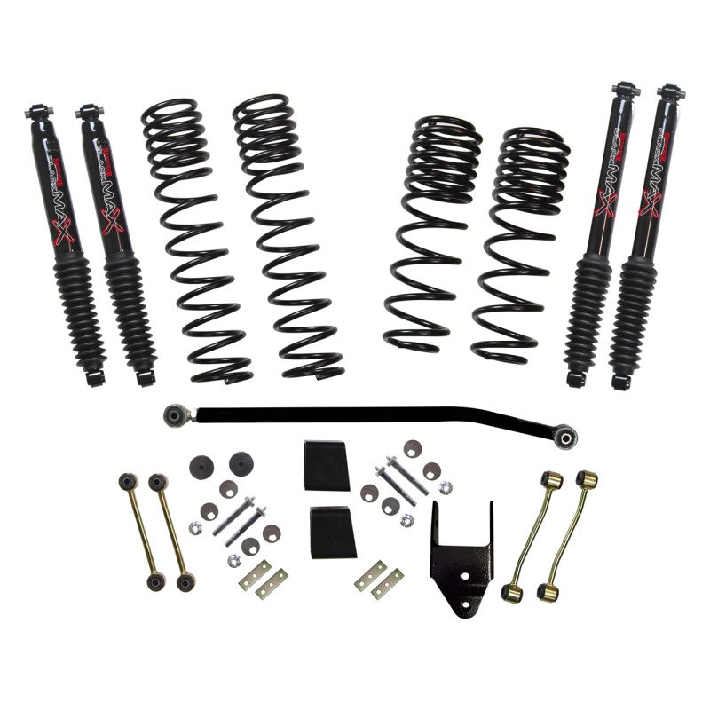 Skyjacker 2020 Jeep JL 4WD Rub Diesel 3.5-4in Dual Rate Long Travel Sus Lift Kit w/Blk Max Shocks