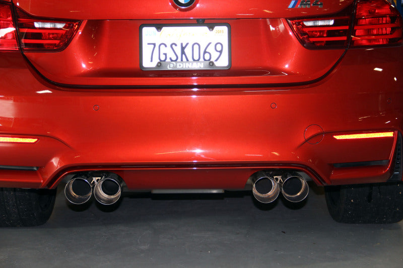 Dinan 15-20 BMW M3/M4 (F80/F82/F83) Free Flow Axleback Exhaust System - Polished Tips