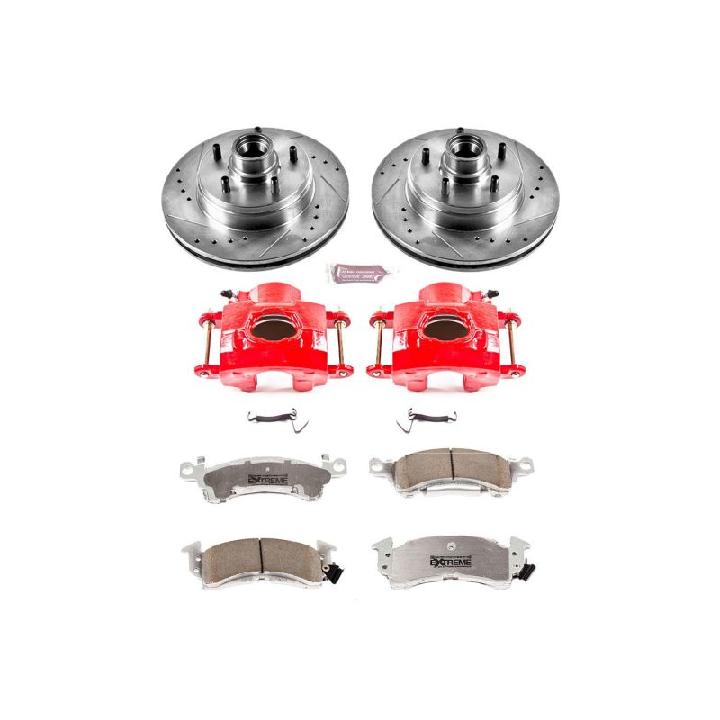 PowerStop Power Stop 91-92 Oldsmobile Custom Cruiser Front Z26 Street Kit w/Cals