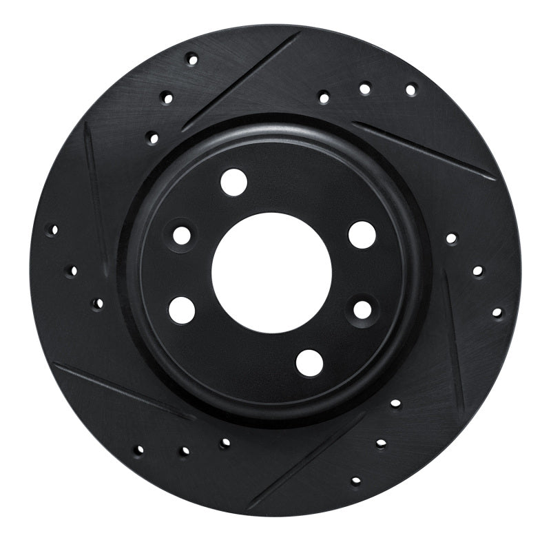 R1 Concepts R1 15-19 Renault Logan (Mexico) Front Left Drilled & Slotted Black Brake Rotor