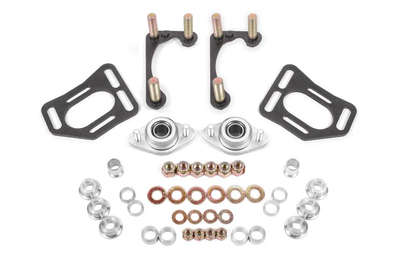 BMR Suspension BMR 90-93 Fox Mustang Caster Camber Plates - Black Hammertone
