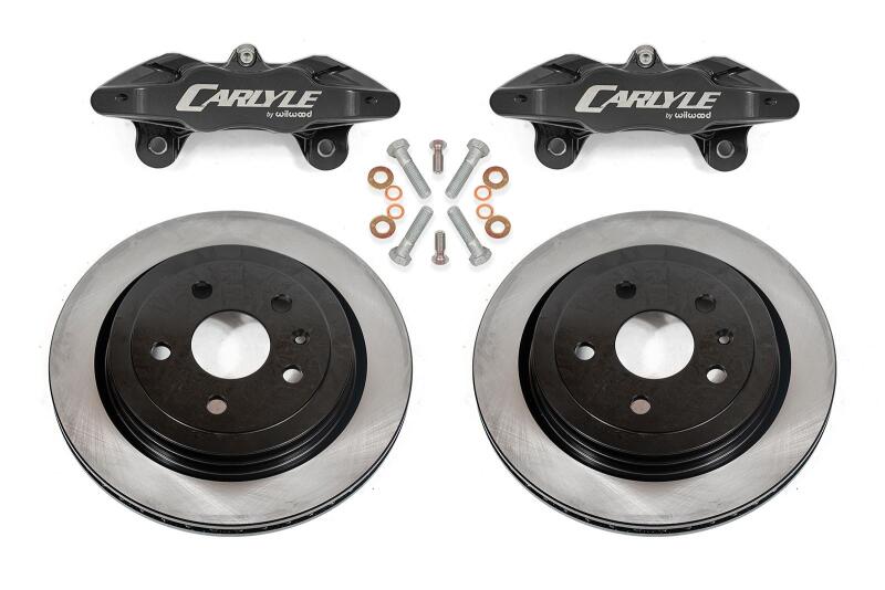 BMR Suspension BMR 97-04 Chevrolet Corvette C5 / 05-13 C6 Brake Kit For 15in Conversion Solid Rotors Black Calipers