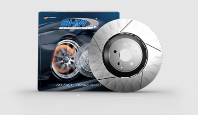 SHW Performance SHW 17-20 Porsche Panamera 4 3.0L w/20in Wheel w/o Ceramics Left Rear Slot LW Rotor (971615601G)