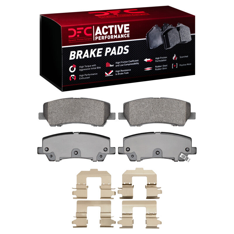 DFC 15-21 Ford Mustang Rear Active Performance Pads and Hardware Kit