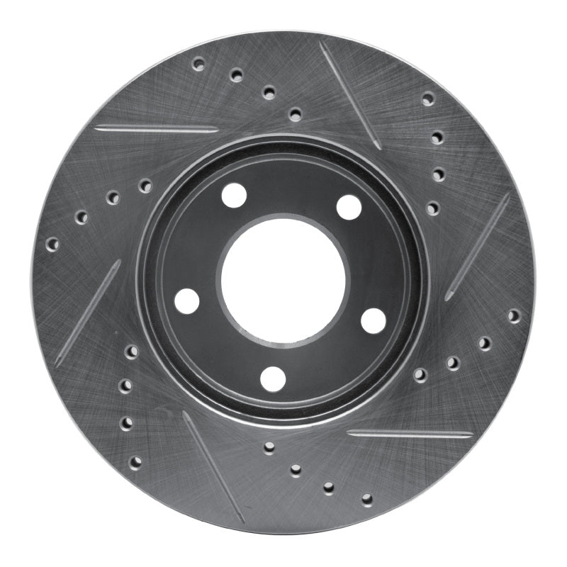 R1 Concepts R1 01-07 Ford Escape Front Left Drilled & Slotted Silver Brake Rotor