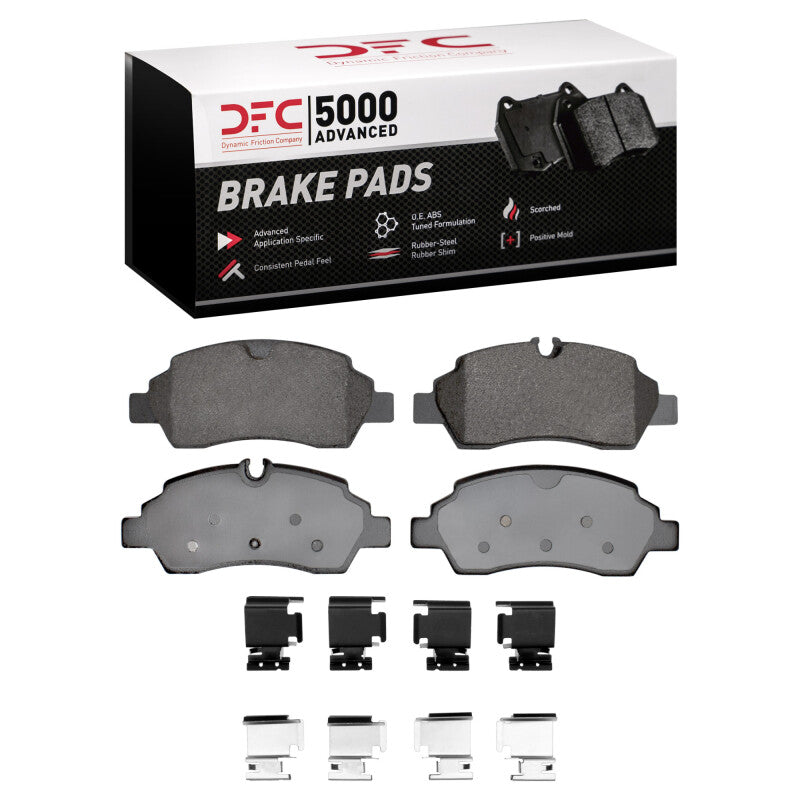 DFC 15-19 Ford Transit-250 Rear 5000 Advanced Semi Metallic Brake Pads and Hardware Kit