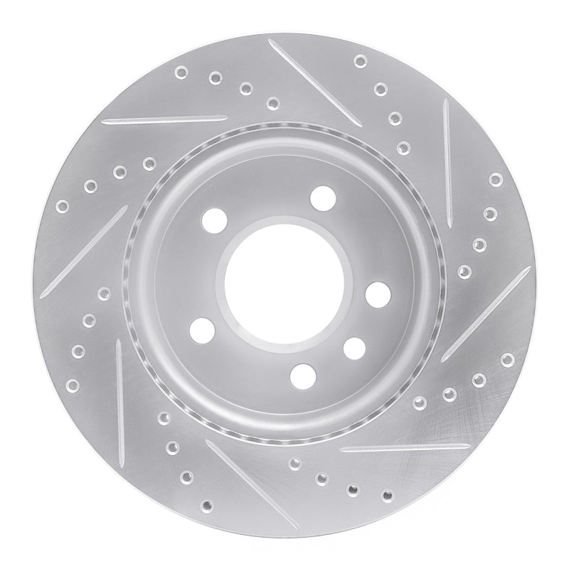 R1 Concepts R1 10-17 Volkswagen AMAROK (Mexico) Front Left Drilled & Slotted Silver Brake Rotor
