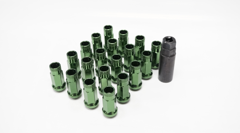 Wheel Mate Muteki SR48 Open End Lug Nuts - Dark Green 12x1.25 48mm
