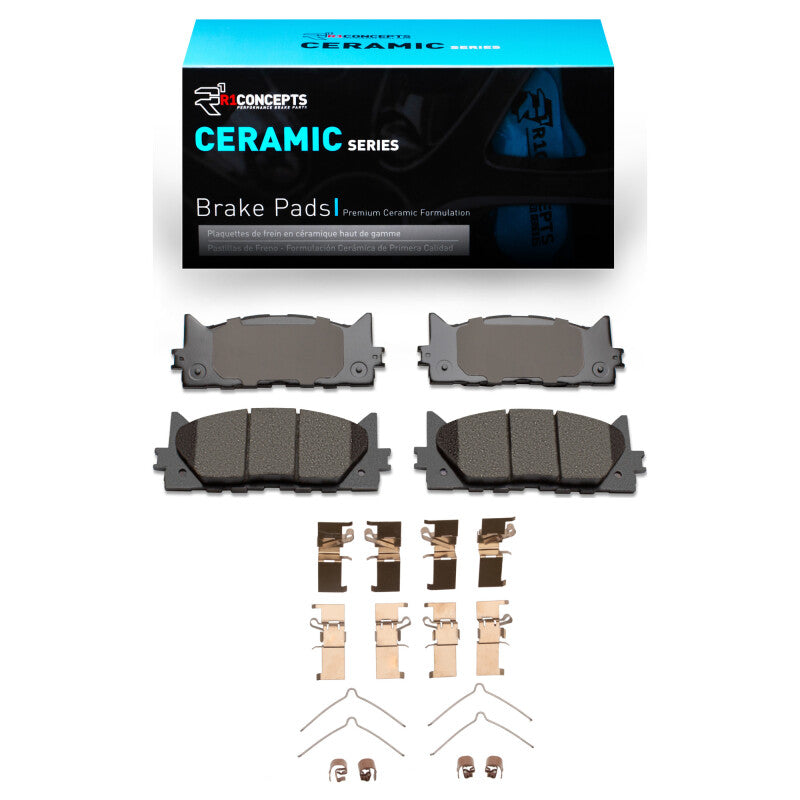R1 Concepts R1 2007-2018 Lexus ES350 Front R1 Ceramic Pads & Hardware Kit