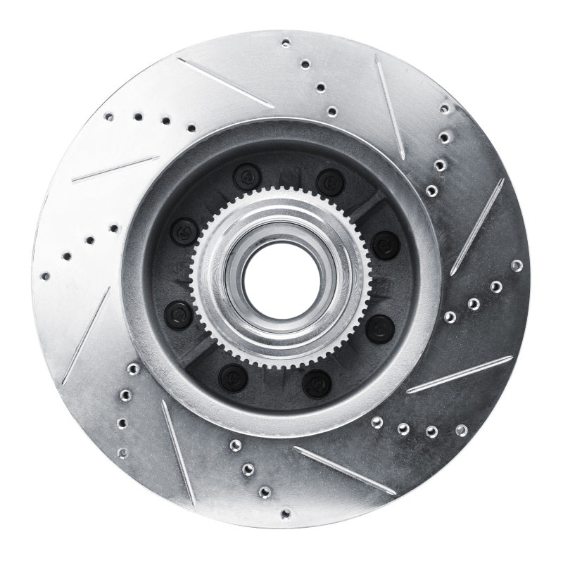 R1 Concepts R1 11-25 Ford F-250 2WD (Super Duty) Front Left Drilled & Slotted Silver Brake Rotor