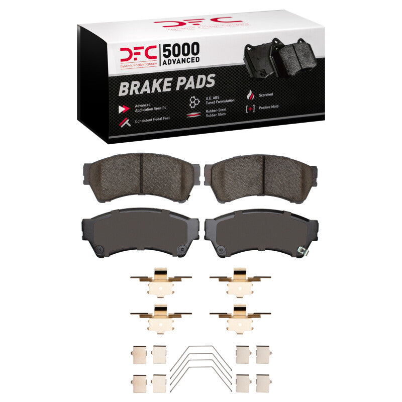 DFC 06-13 Mazda 6 Front 5000 Advanced Ceramic Brake Pads and Hardware Kit