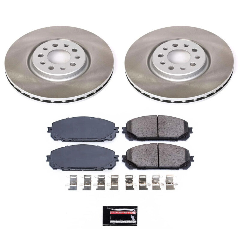 PowerStop Power Stop 16-22 Jeep Cherokee Front Semi-Coated Rotor Kit