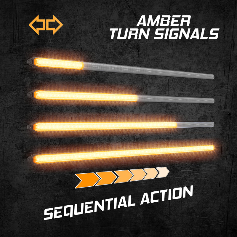 XKGLOW XK Glow 22In Switchback Grill Lights with Start-up Animation & Sequential Turn Signals