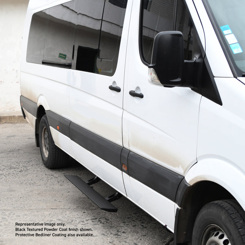 Go Rhino RealTruck 13-18 MB Sprinter 2500/3500 Van 3dr VoltStep Electric Running Board Kit - Bedliner Coat