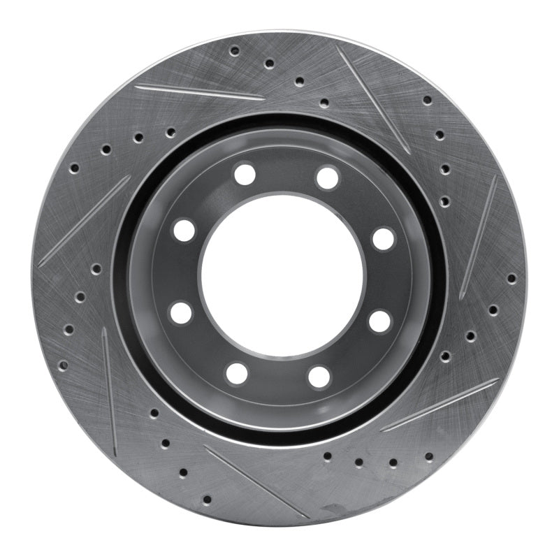 R1 Concepts R1 05-12 Ford F-250 2WD (Super Duty) Rear Left Drilled & Slotted Silver Brake Rotor