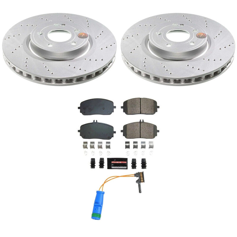 PowerStop Power Stop 19-22 Mercedes-Benz A220 Front Z23 Coated Brake Kit