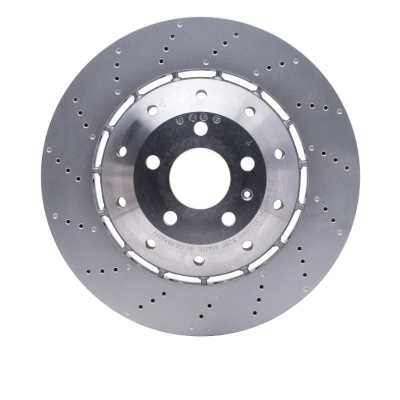 DFC 08-12 Audi R8 Front Drilled Hi-Carbon Alloy Geomet Coated Rotor