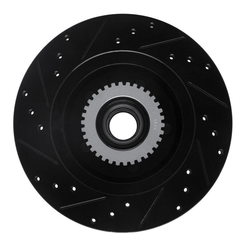 R1 Concepts R1 91-96 Buick Roadmaster Front Right Drilled & Slotted Black Brake Rotor