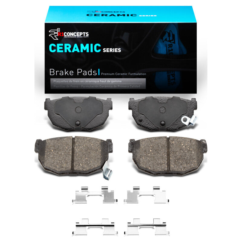 R1 Concepts R1 87-89 Nissan 300ZX Rear Ceramic Pads & Hardware Kit