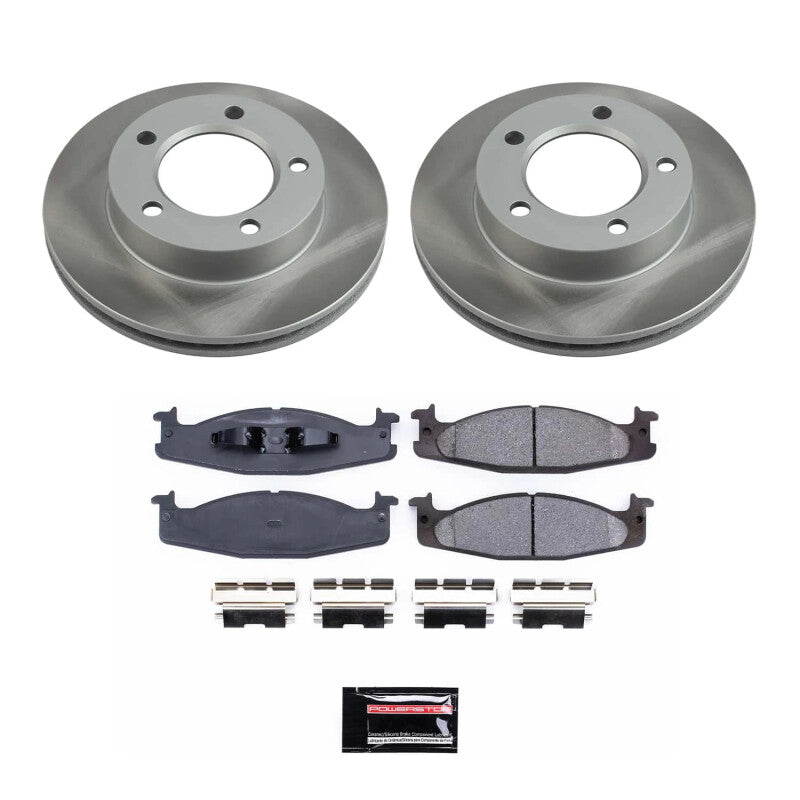 PowerStop Power Stop 94-96 Ford F-150 Front Semi-Coated Rotor Kit