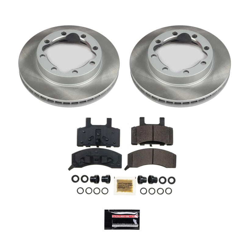 PowerStop Power Stop 88-00 GMC K3500 Front Semi-Coated Rotor Kit