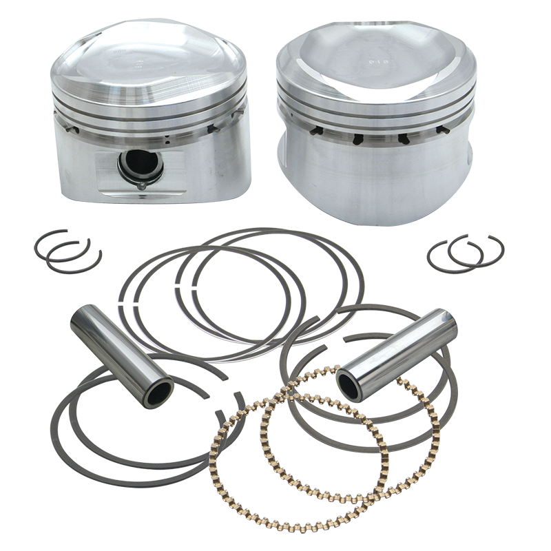 S&S Cycle 84-99 BT 89in Low Compression Stroker Pistons - .010in