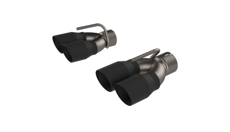 QTP 2015-2023 Dodge Challenger 6.2/6.4L QTP Black Quad Tip Adapter