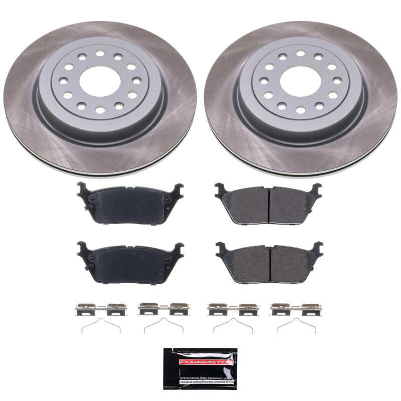 PowerStop Power Stop 19-23 Ram 1500 Rear Semi-Coated Rotor Kit