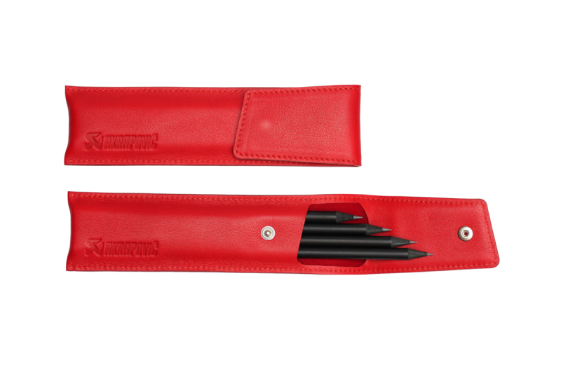 Akrapovic Akrapovic Leather Pencil Case - Red