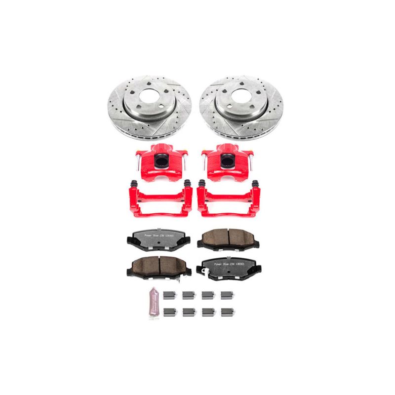 PowerStop Power Stop 07-17 Jeep Wrangler Front Z36 Truck & Tow Brake Kit w/Calipers
