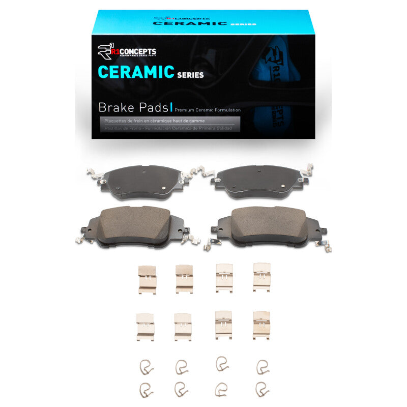 R1 Concepts R1 22-23 Peugeot 2008 (Mexico) Front Ceramic Pads & Hardware Kit
