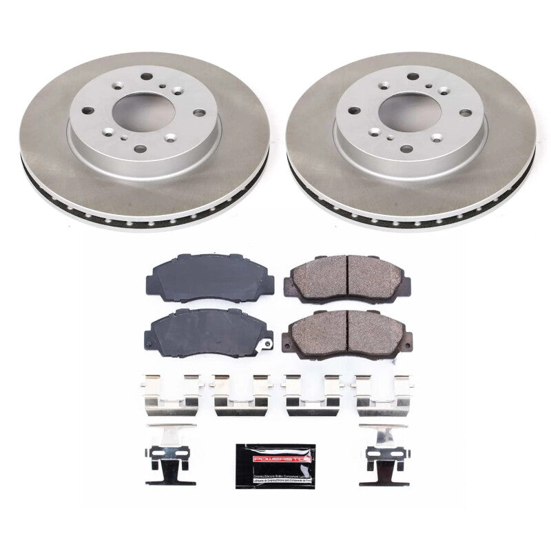 PowerStop Power Stop 98-02 Honda Accord Front Semi-Coated Rotor Kit