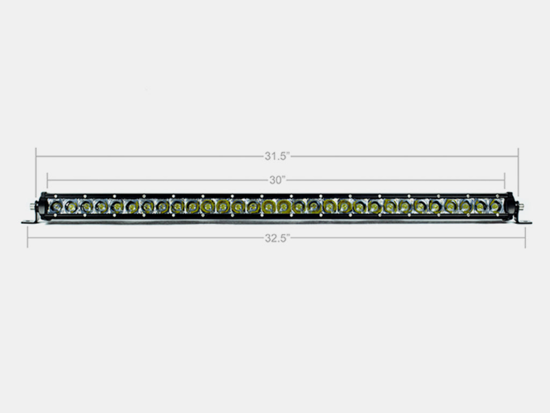 Cali Raised LED Cali Raised 32In Slim Single Row Led Bar Amber