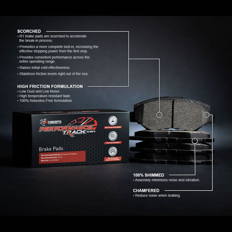 R1 Concepts R1 06-18 Jaguar Xj8 Front Track/Street Brake Pads