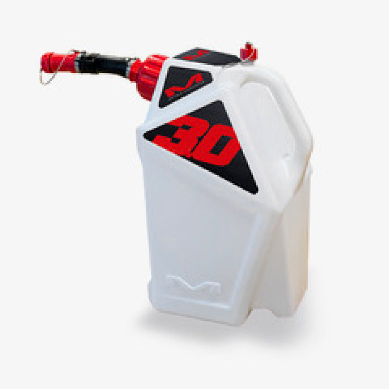 Matrix Concepts M3 0.3 Gallon Utility Can White-Red