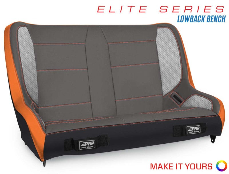 PRP Seats PRP Elite Series Low Back Rear Suspension Bench Seat (36-39In.)