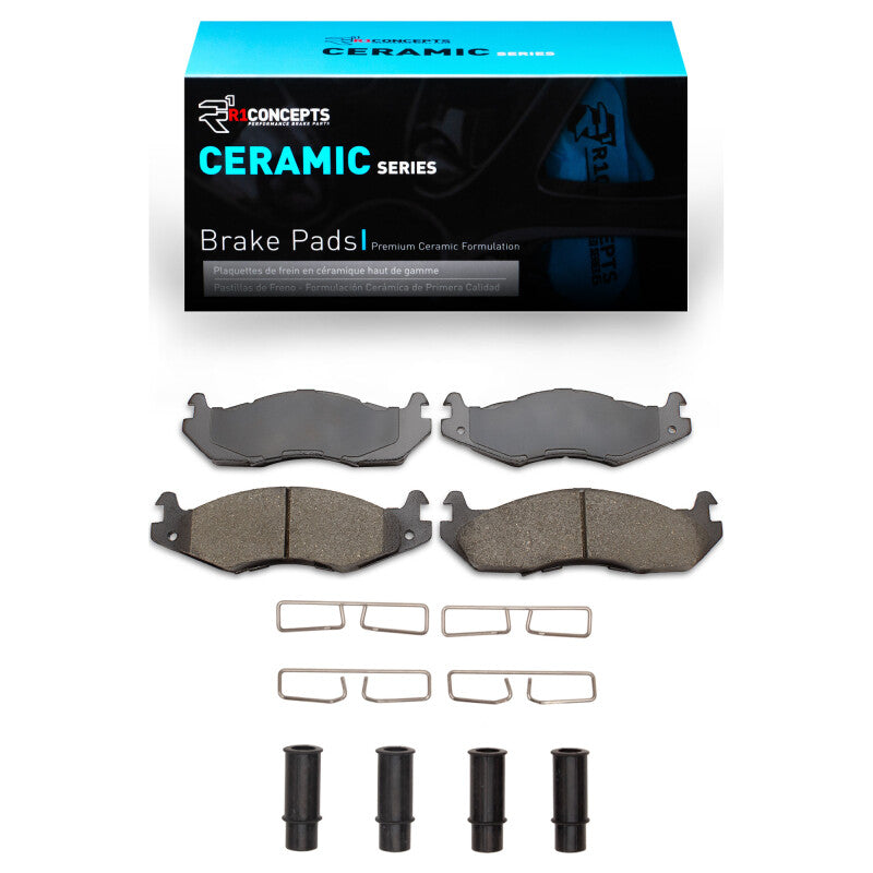 R1 Concepts R1 1982-1992 American Motors Eagle Front R1 Ceramic Pads & Hardware Kit